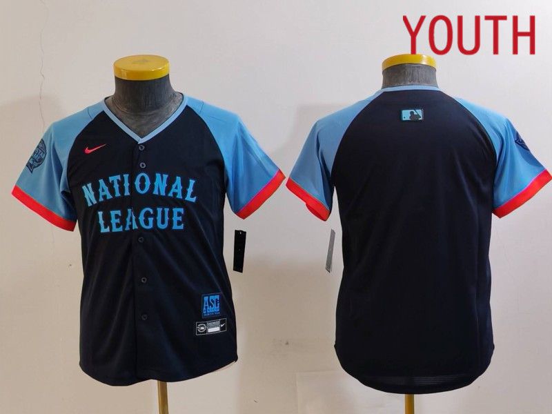 Youth New York Mets Blank Blue All star 2024 Nike MLB Jersey style 1->more jerseys->NBA Jersey